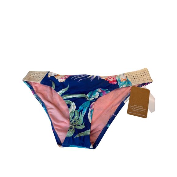 Hobie Crochet Spliced Hipster Bikini Bottom Swimwear Beachwear XL NWT - Picture 2 of 7